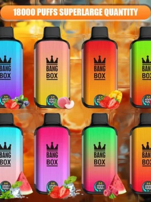 Bang Box 18000 Puffs 0% 2% 3% 5% Nicotine LED Display