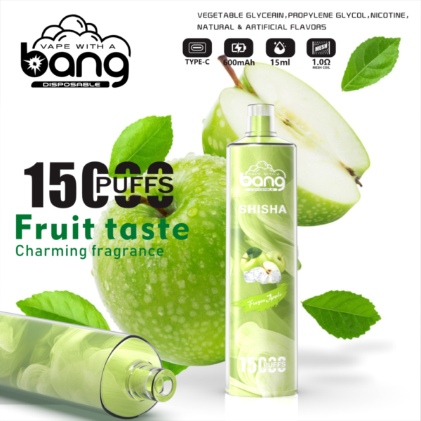 Bang SHISHA 15000 Puffs Disposable Electronic Cigarette New Vape Pen