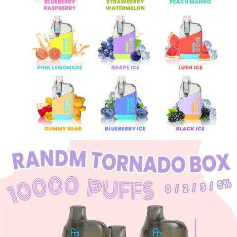 FUMOT TORNADO BOX 10000 puffs flavor list