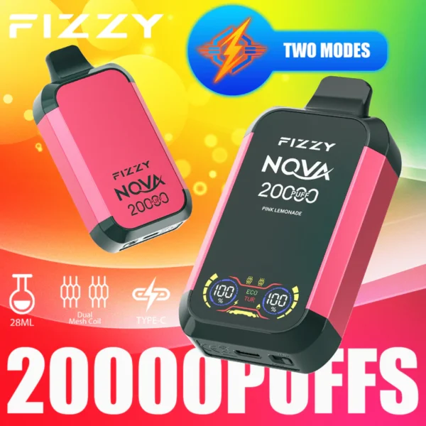 FIZZY NOVA 20000 20K Puffs Original Wholesale Mesh LCD Display Disposable Vape