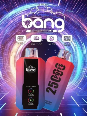 Bang 25000 Puffs 0% 2% 3% 5% Nicotine New LED Display Vape Electronic Cigarette Pod