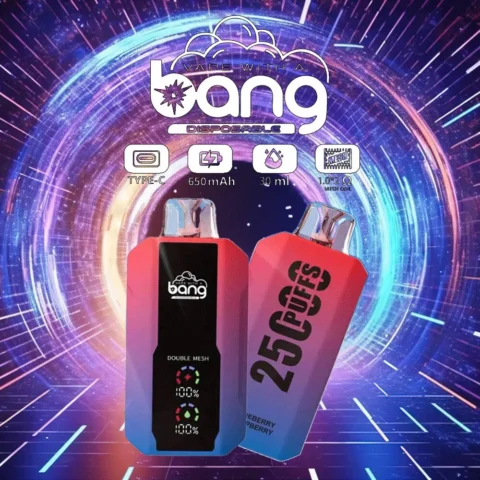 Bang 25000 Puffs 0% 2% 3% 5% Nicotine New LED Display Vape Electronic Cigarette Pod