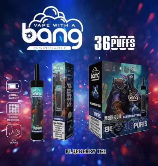 Bang 36000 Puffs 0% 2% 3% 5% Nicotine Latest Original Disposable Vape Pen