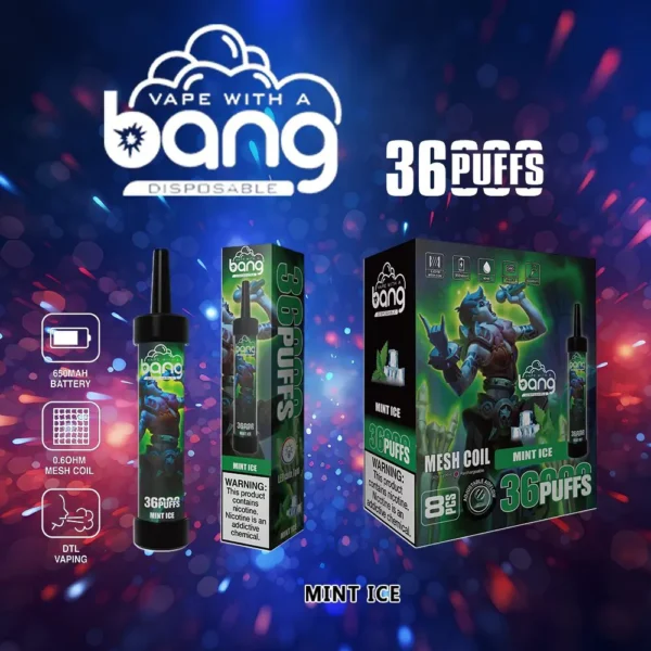 Bang 36000 Puffs 0% 2% 3% 5% Nicotine Latest Original Disposable Vape Pen