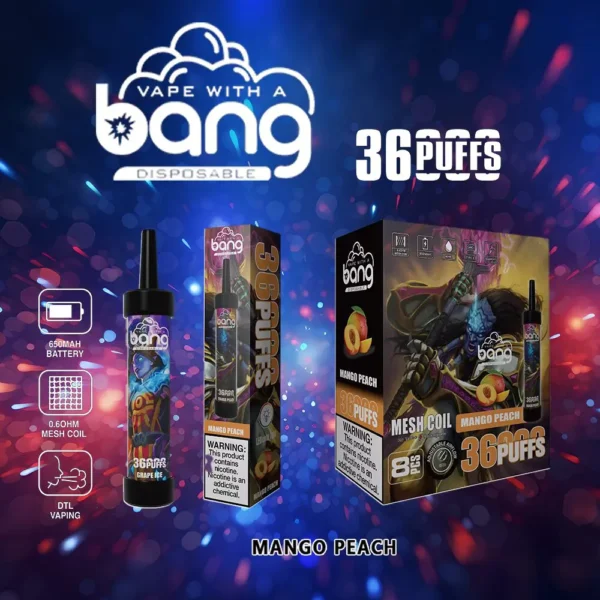 Bang 36000 Puffs 0% 2% 3% 5% Nicotine Latest Original Disposable Vape Pen