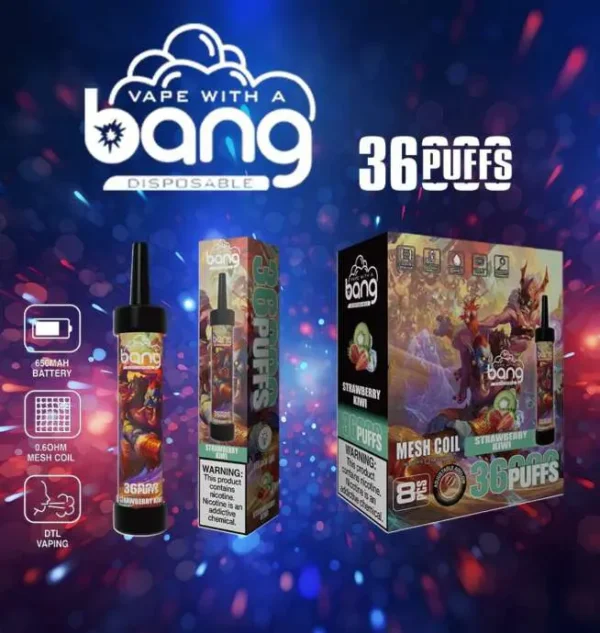 Bang 36000 Puffs 0% 2% 3% 5% Nicotine Latest Original Disposable Vape Pen