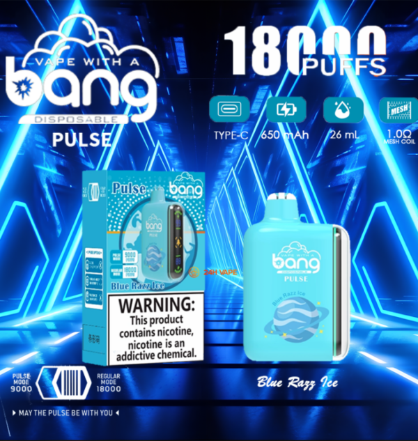 Bang Pulse 18000 Puffs Dual Mesh Disposable Vape Electronic Cigarette Pod