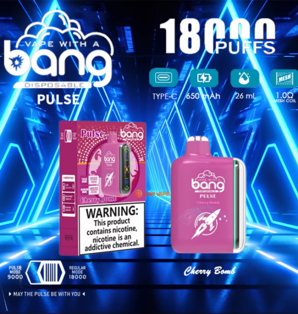 Bang Pulse 18000 Puffs Dual Mesh Disposable Vape Electronic Cigarette Pod