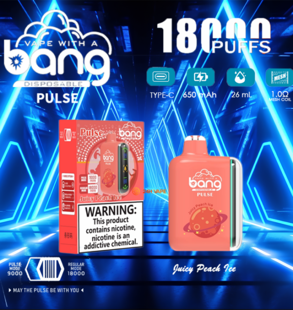 Bang Pulse 18000 Puffs Dual Mesh Disposable Vape Electronic Cigarette Pod