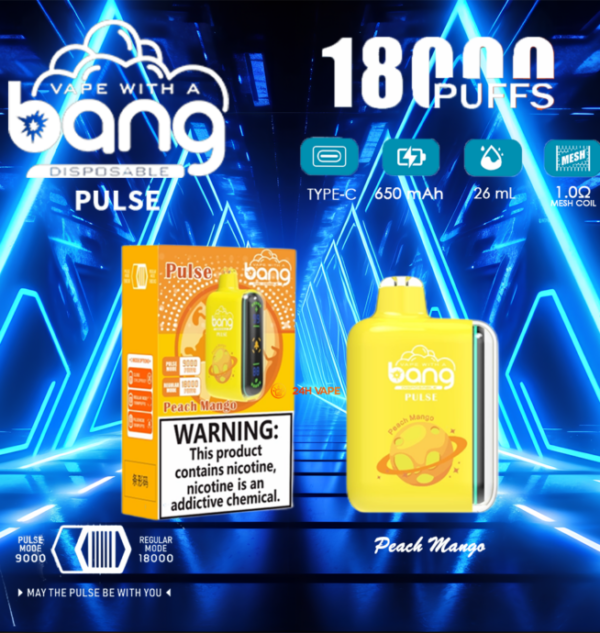 Bang Pulse 18000 Puffs Dual Mesh Disposable Vape Electronic Cigarette Pod