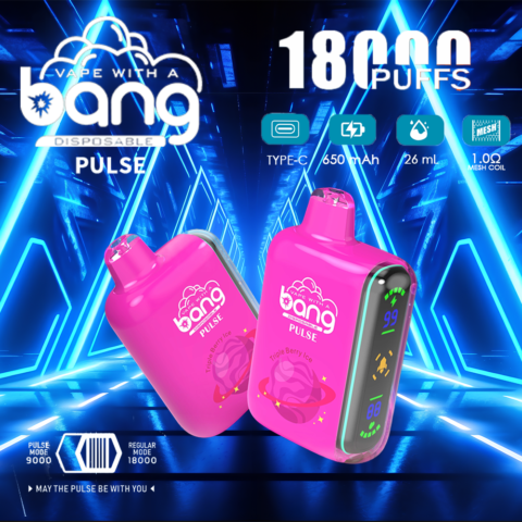 Bang Pulse 18000 Puffs Dual Mesh Disposable Vape Electronic Cigarette Pod