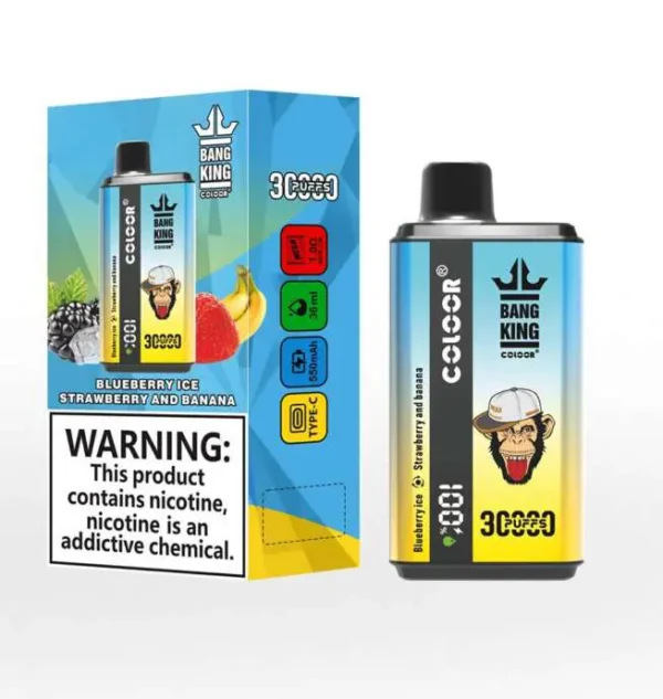 Bang 30000 Puffs 0% 2% 3% 5% Nicotine New Double Taste LED Disposable Vape