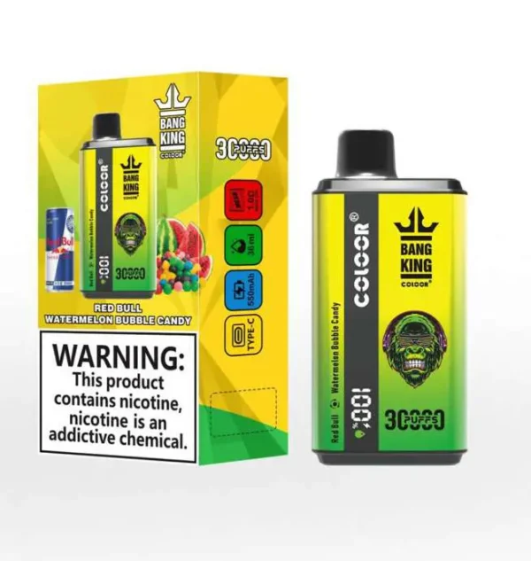 Bang 30000 Puffs 0% 2% 3% 5% Nicotine New Double Taste LED Disposable Vape