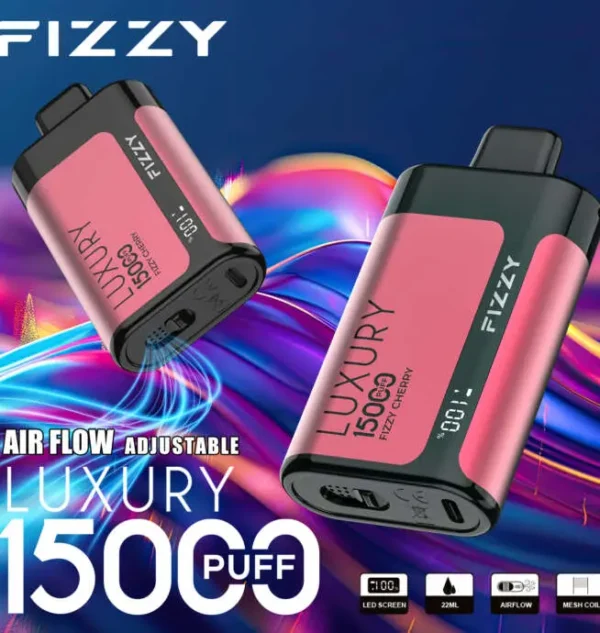 Fizzy LUXURY 15000 15k Puffs Disposable Vape LED Wholesale