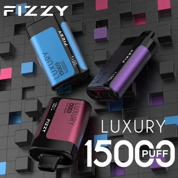 Fizzy LUXURY 15000 15k Puffs Disposable Vape LED Wholesale