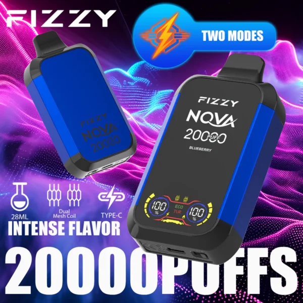 FIZZY NOVA 20000 20K Puffs Original Wholesale Mesh LCD Display Disposable Vape