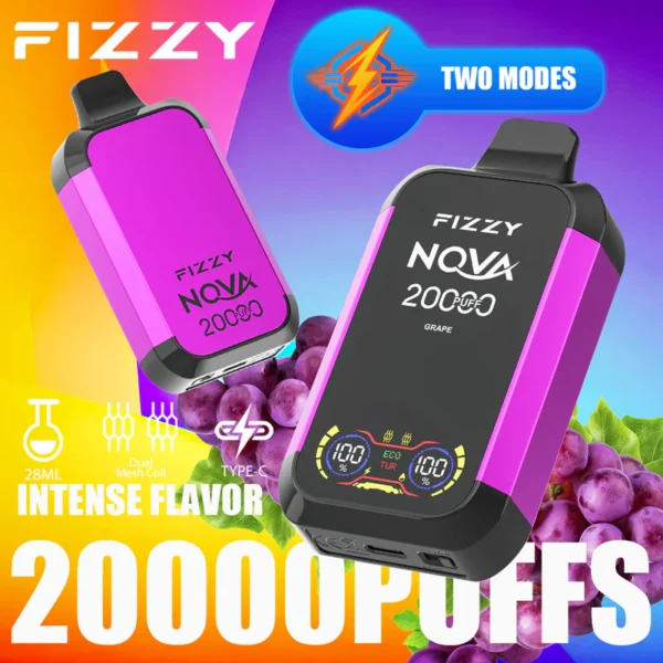 FIZZY NOVA 20000 20K Puffs Original Wholesale Mesh LCD Display Disposable Vape