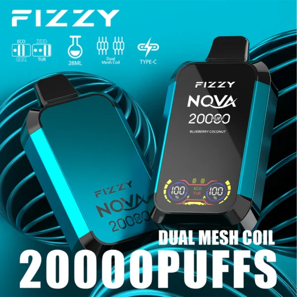 FIZZY NOVA 20000 20K Puffs Original Wholesale Mesh LCD Display Disposable Vape