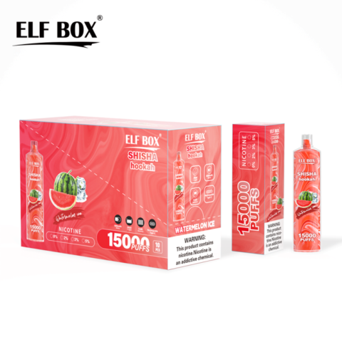 ELF-BOX-LS15000-Puff-Shisha-Hookah-0-2-5-Nicotine-Rechargeable-Disposable-Vape watermelon-ice