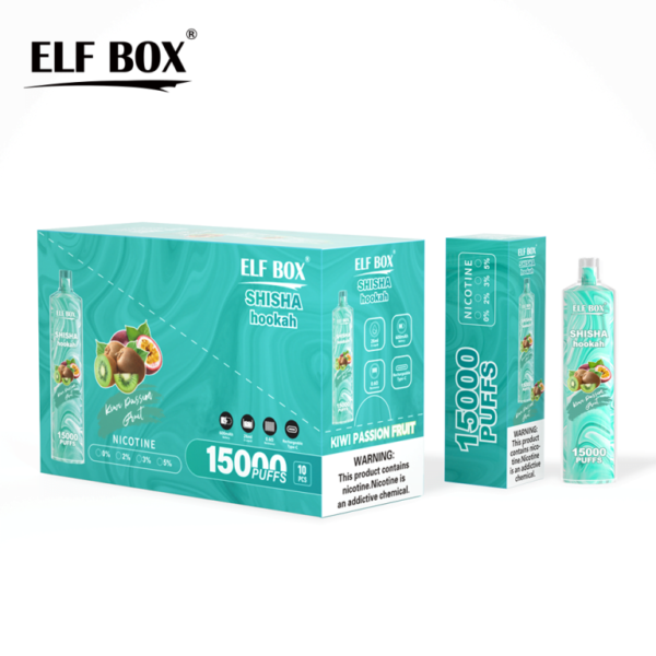 ELF BOX LS15000 Puffs Shisha 0% 2% 3% 5% Nicotine Rechargeable Disposable Vape Bulk Wholesale