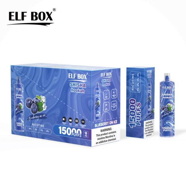 ELF BOX LS15000 Puffs Shisha 0% 2% 3% 5% Nicotine Rechargeable Disposable Vape Bulk Wholesale