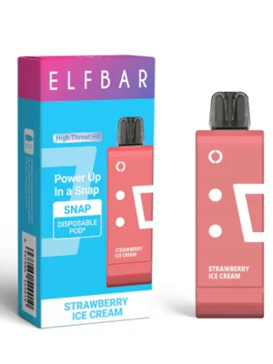 ELFBAR SNAF 14000 14K PUFFS Disposable Vape Strawberry-Ice-Cream