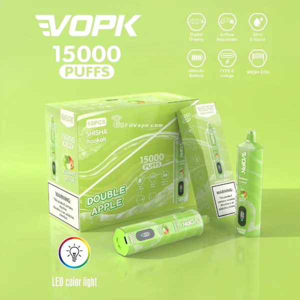 VOPK SHISHA HOOKAH 15000 15K PUFFS Disposable Vape Pen