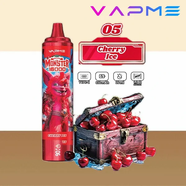 VAPME MONSTER 16000 2% 5% Nicotine Display Disposable Vape Pen Wholesale