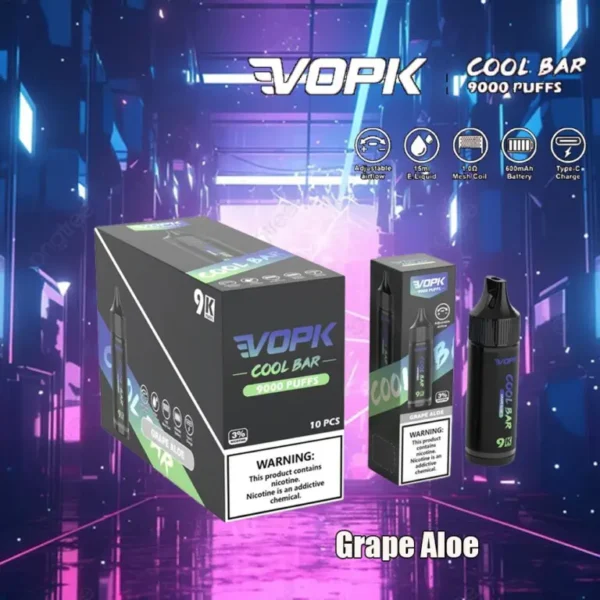 VOPK COOL BAR 9000 Puffs Nicotine Electronic Cigarette Disposable Vape