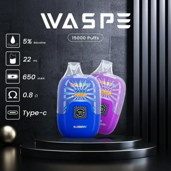 WASPE Digital Box 15000 15k Puffs Disposable Vape Cigarette Pod