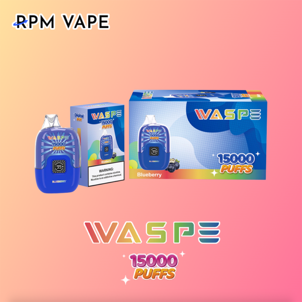 WASPE Digital Box 15000 15k Puffs Disposable Vape Cigarette Pod